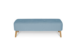 In picture Bench Superior with fabric Delta 5142, Leg 100 Oak.