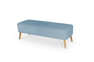 In picture Bench Superior with fabric Delta 5142, Leg 100 Oak.