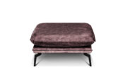 In picture: Style Footstool 80x80 cm. Fabric: Adore 68. Leg: 122 matte black.