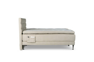 In picture: Adjustable A20 bed 2x90x200cm. Top Mattress: Heaven. Headboard: Relax. Fabric: Next 105. Leg: 125.