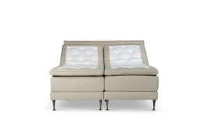 In picture: Adjustable A20 bed 2x90x200cm. Top Mattress: Heaven. Headboard: Relax. Fabric: Next 105. Leg: 125.
