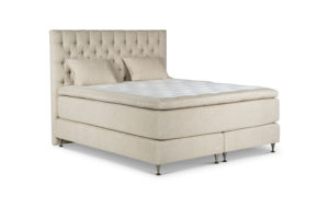 In picture: Continental C20 bed180x200cm. Top mattress: Heaven. Headboard: Windsor. Fabric: Next105. Leg:124.