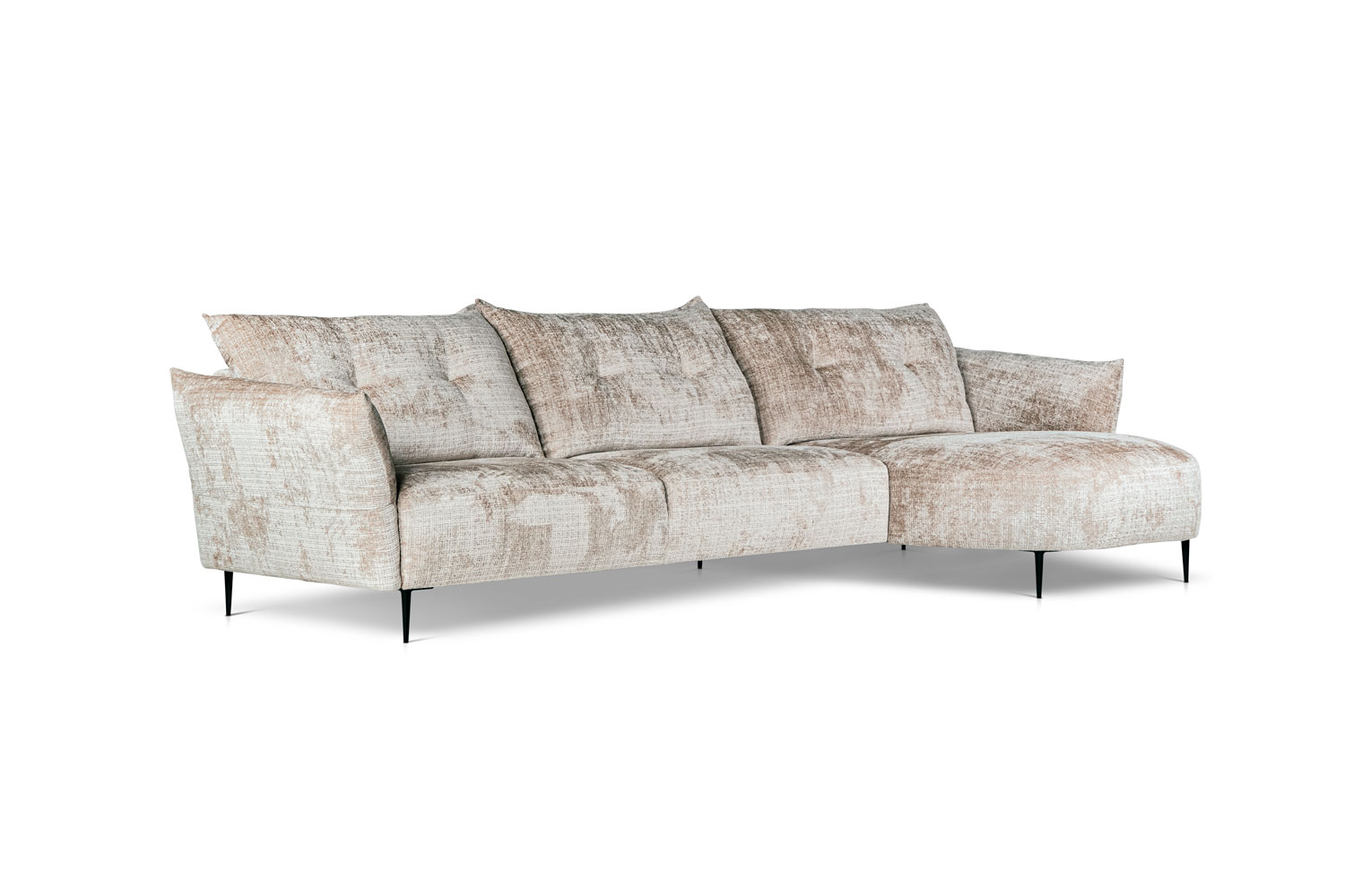 In picture: Calista 4 DIV Right. Fabric: Urban 3414. Leg: 15, matte black.