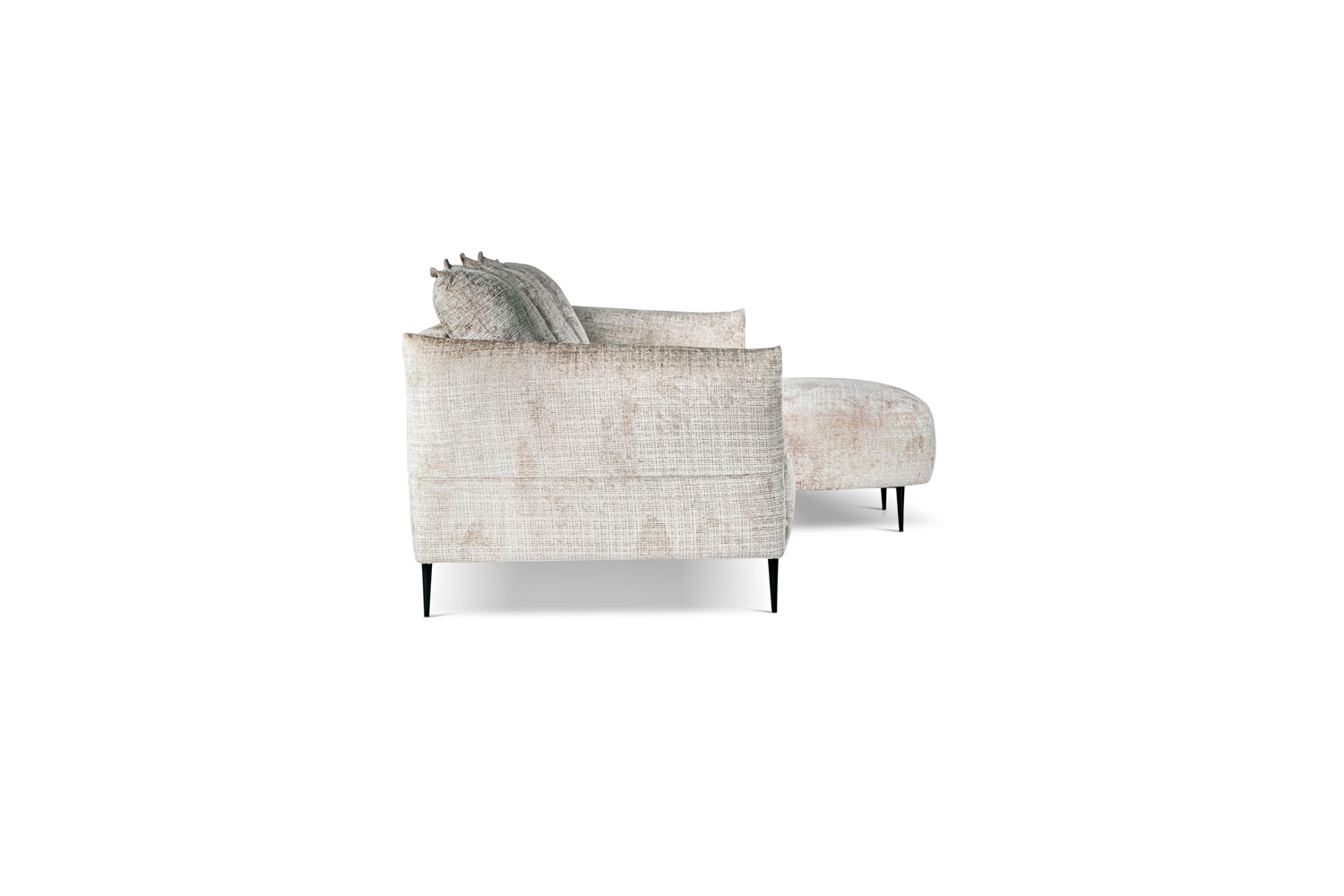 In picture: Calista 4 DIV Right. Fabric: Urban 3414. Leg: 15, matte black.
