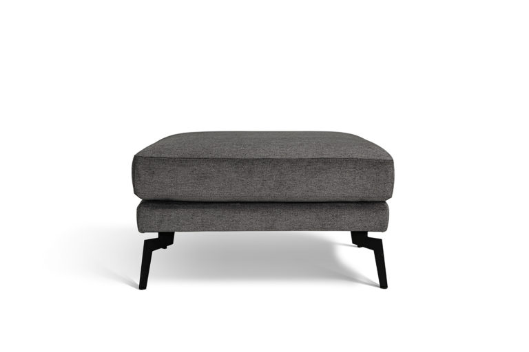 In picture: Coral Magnum footstool. Fabric: Tarim18. Leg: 122, matte black.