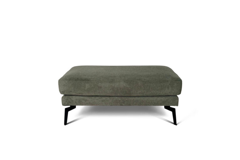 In picture: Coral Jumbo Footstool 110x70cm. Fabric: Sense 4156. Leg: 122, matte black.