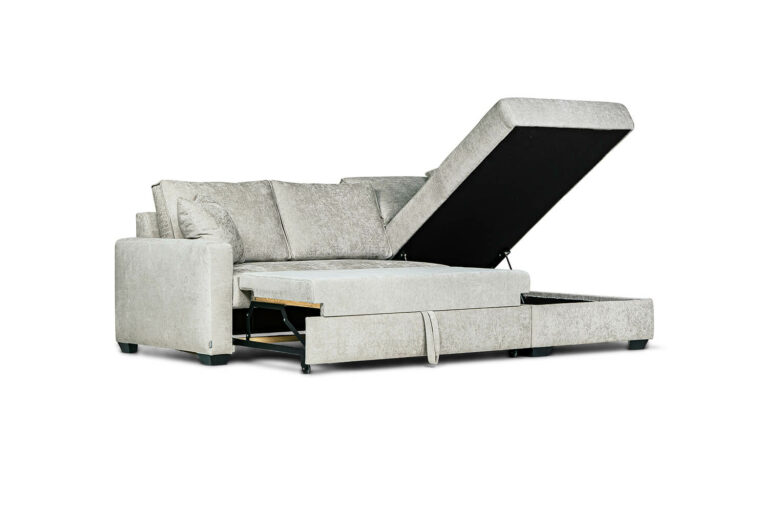 In picture: Bergen 3 DIV Right. Fabric: Nuevo 4682. Leg: 36, black.
