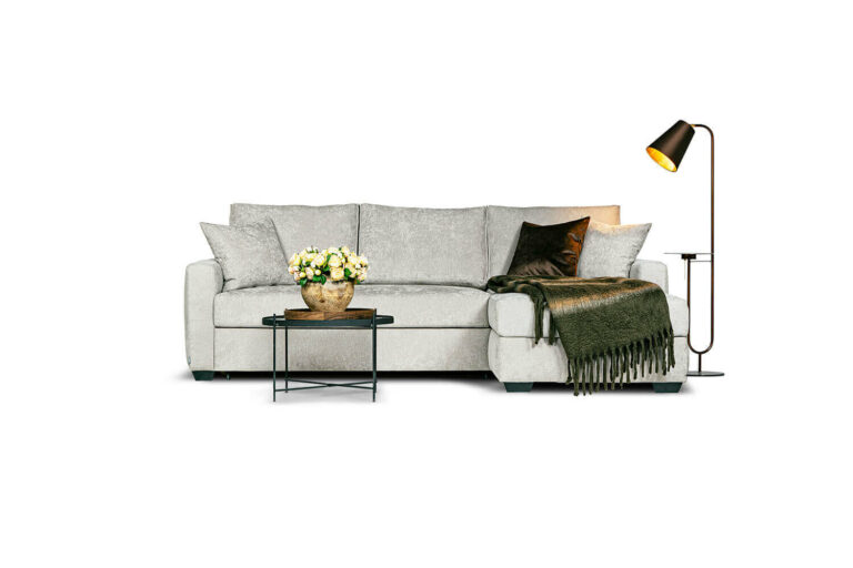 In picture: Bergen 3 DIV Right. Fabric: Nuevo 4682. Leg: 36, black.