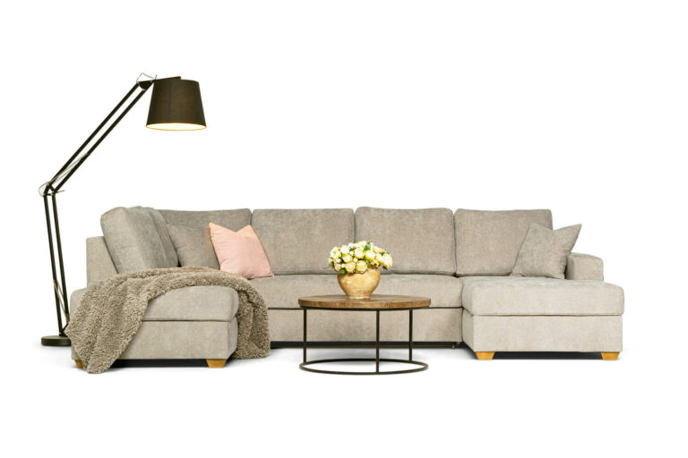 In picture: Dallas Left. Fabric: Shaff 1109.