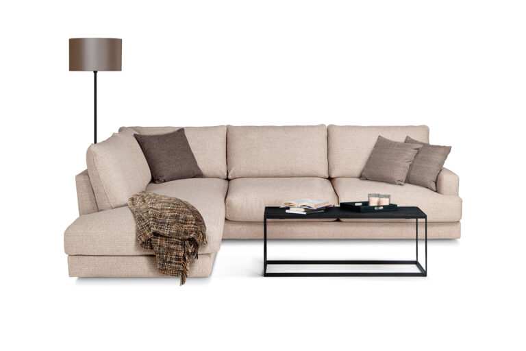 In picture: Piave Open End Left. Fabric: Matuu 02.