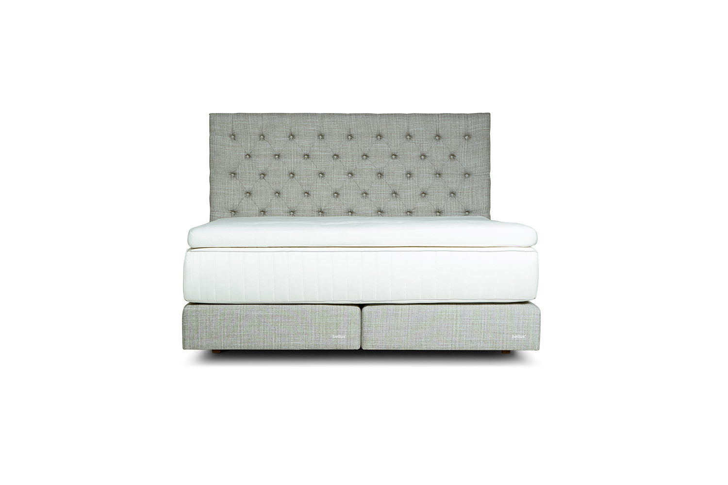 In picture: Nordic C40 with Windsor headboard and Sirius top mattress. Fabric: Lineo 616.