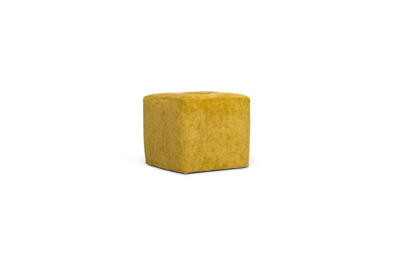 In picture: Softy footstool 45x45 cm. Fabric: Shaff 1148.