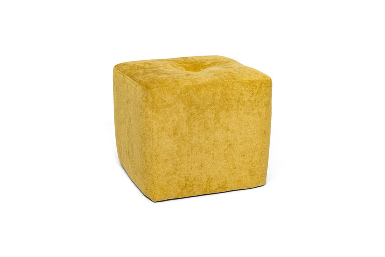 In picture: Softy footstool 45x45 cm. Fabric: Shaff 1148.