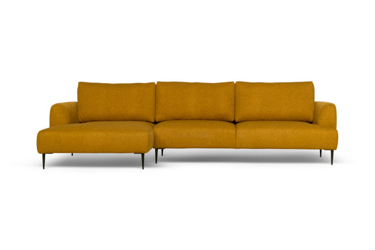 In picture: Vegas 4 DIV Left. Fabric: Lory 5016. Leg: 15, matte black.