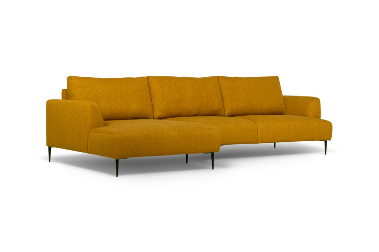 In picture: Vegas 4 DIV Left. Fabric: Lory 5016. Leg: 15, matte black.