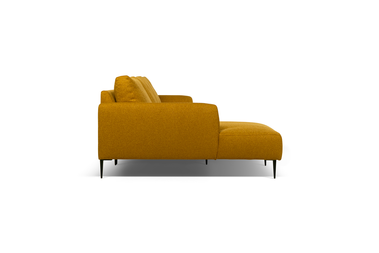 In picture: Vegas 4 DIV Left. Fabric: Lory 5016. Leg: 15, matte black.