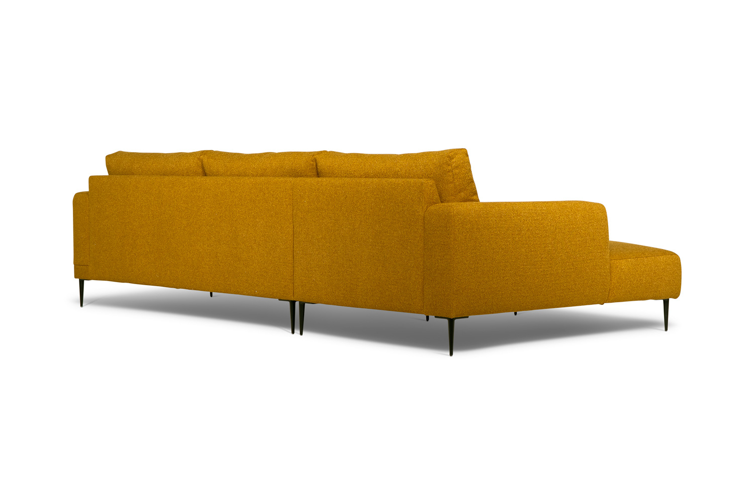 In picture: Vegas 4 DIV Left. Fabric: Lory 5016. Leg: 15, matte black.
