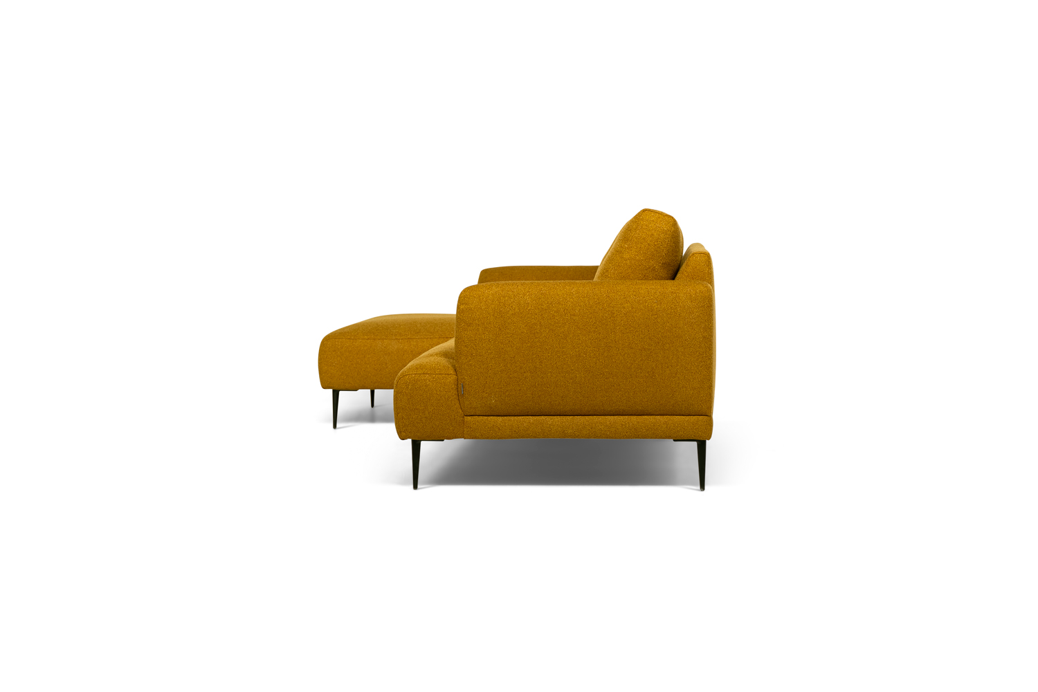 In picture: Vegas 4 DIV Left. Fabric: Lory 5016. Leg: 15, matte black.
