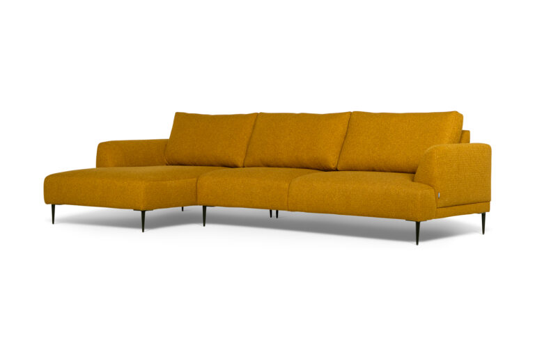 In picture: Vegas 4 DIV Left. Fabric: Lory 5016. Leg: 15, matte black.