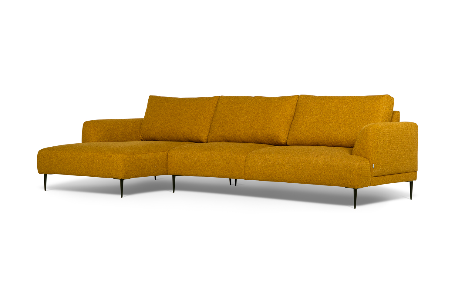 In picture: Vegas 4 DIV Left. Fabric: Lory 5016. Leg: 15, matte black.