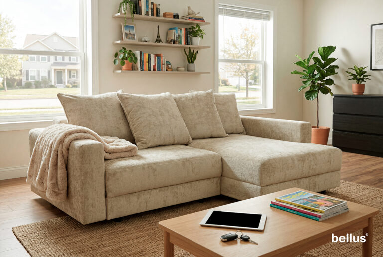 In picture: Glory 3 BM. Fabric: Jazz 3107.