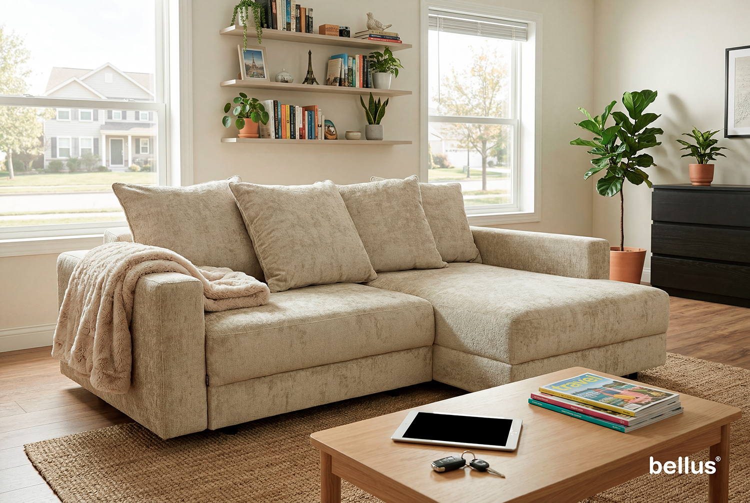 In picture: Glory 3 BM. Fabric: Jazz 3107.