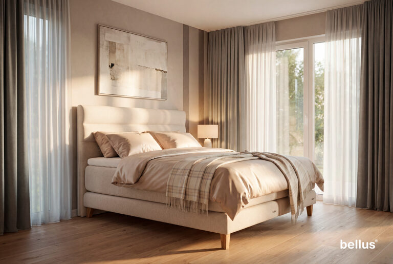 In picture: Continental Loft Plus. Headboard: Relax. Leg: 1, oak. Top mattress: Super Mega.